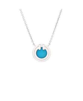 T Circle Pendant Necklace