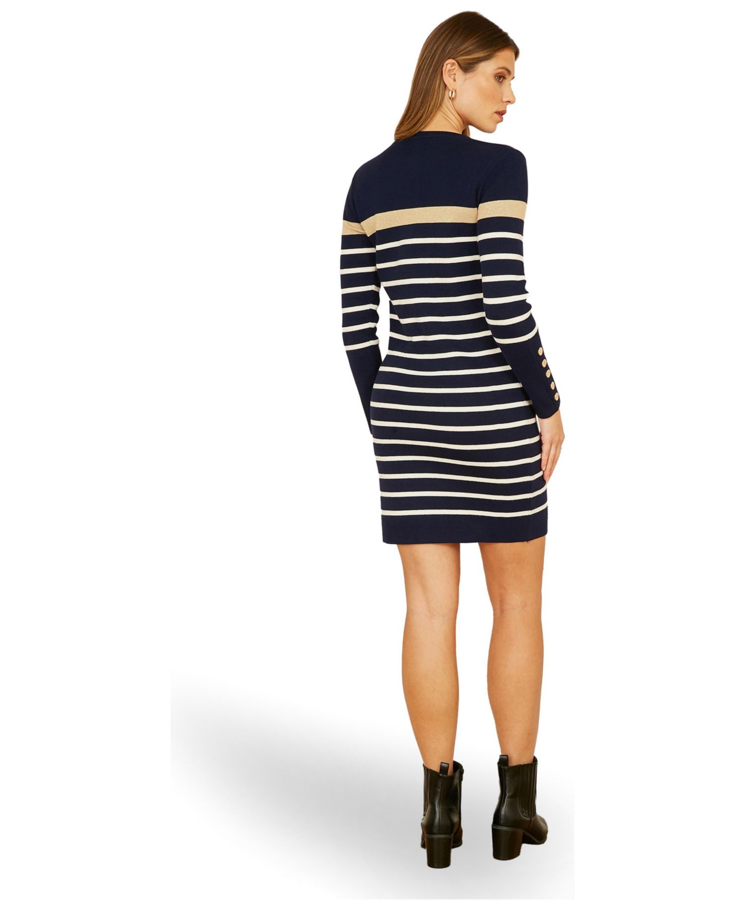 Women's Striped Knitted Dress