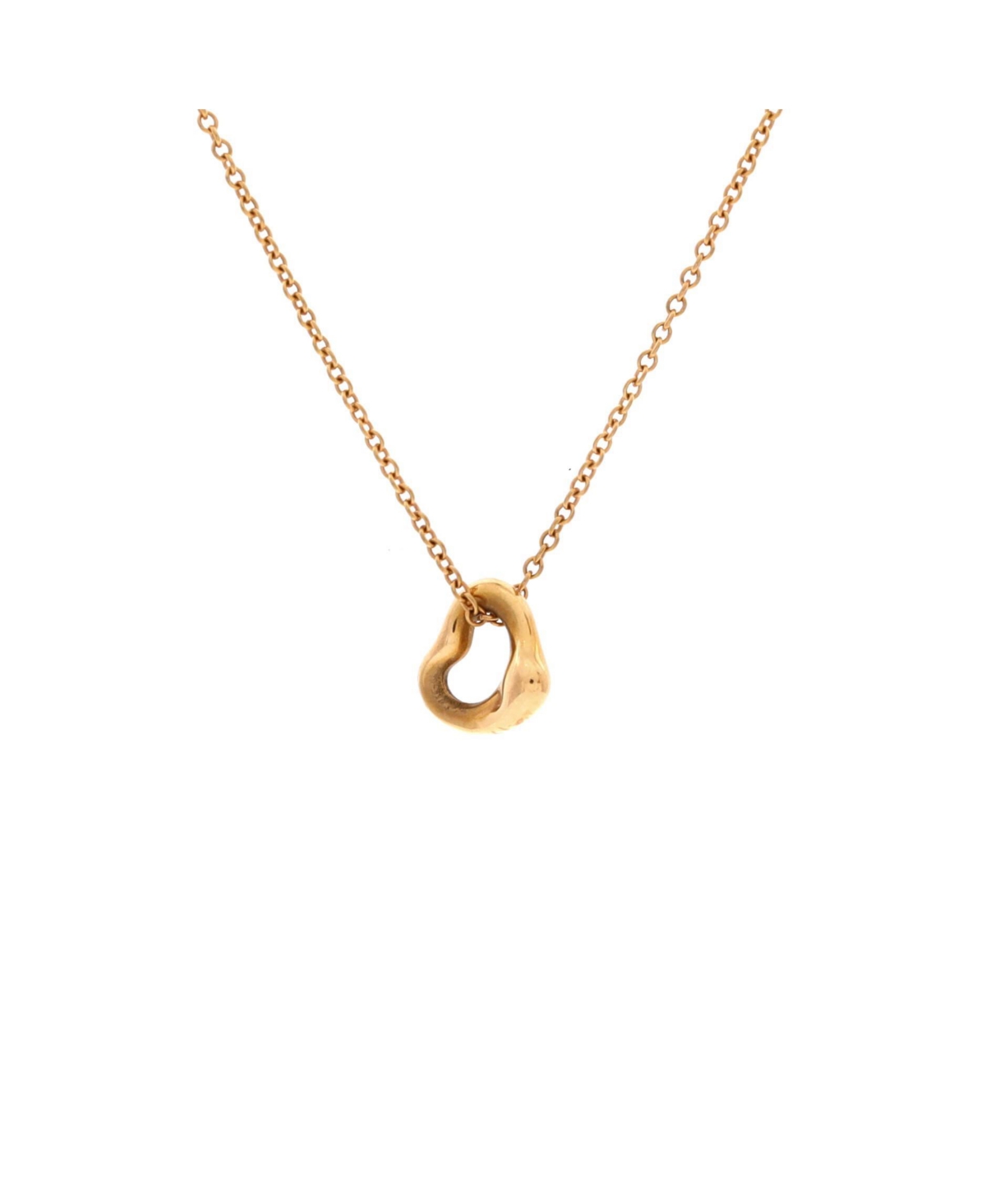 Pre-Owned Tiffany & Co Elsa Peretti Open Heart Pendant Necklace
