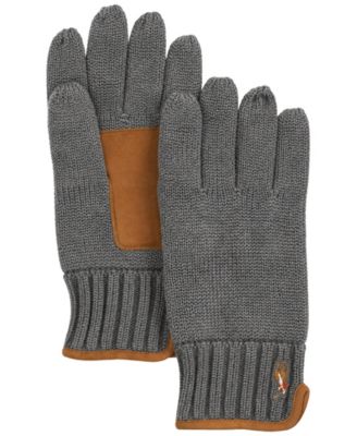 Men's Suede-Trim Touch Gloves