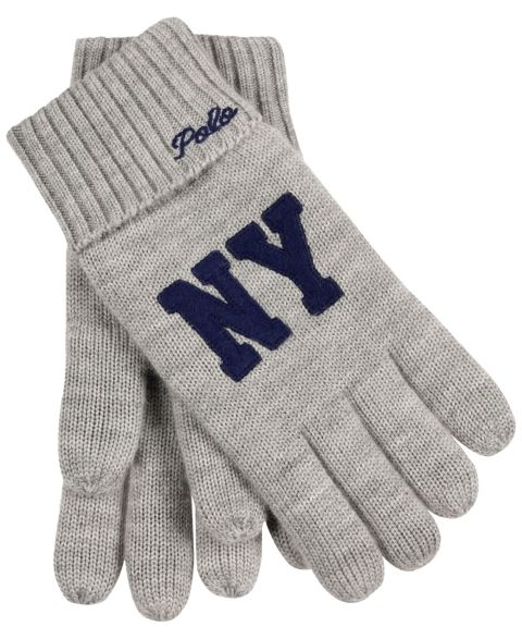 Мужские перчатки Polo Ralph Lauren Fleece-Lined, цвет: Меланжевый