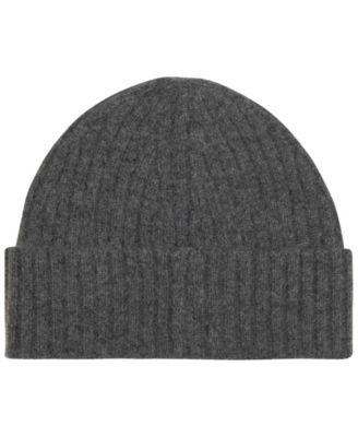 Men's Cashmere Rib Beanie Hat