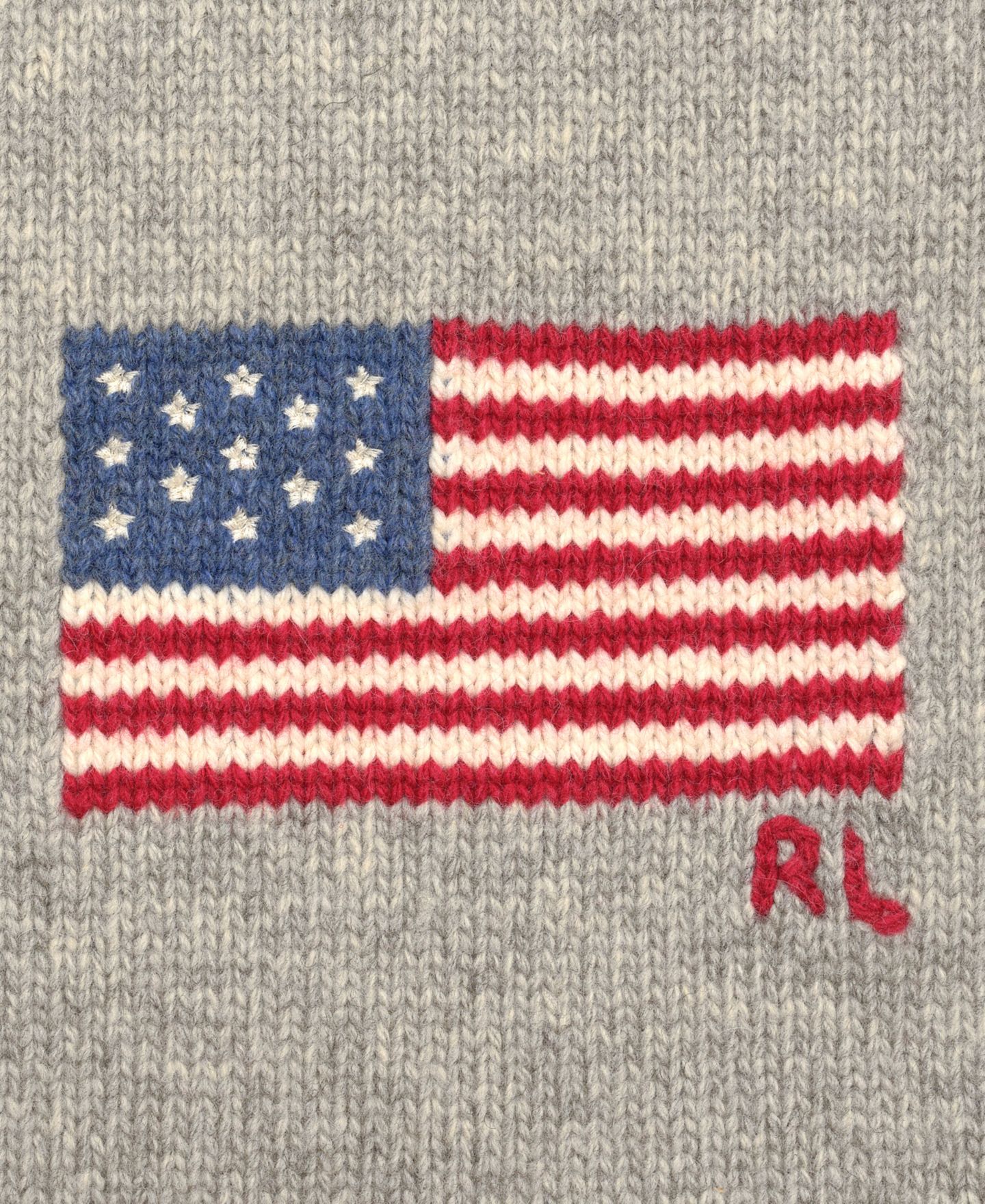 Мужской шарф Polo Ralph Lauren Wool Blend RL Flag Knit, цвет: Меланжевый, вариант 1 — фото 3
