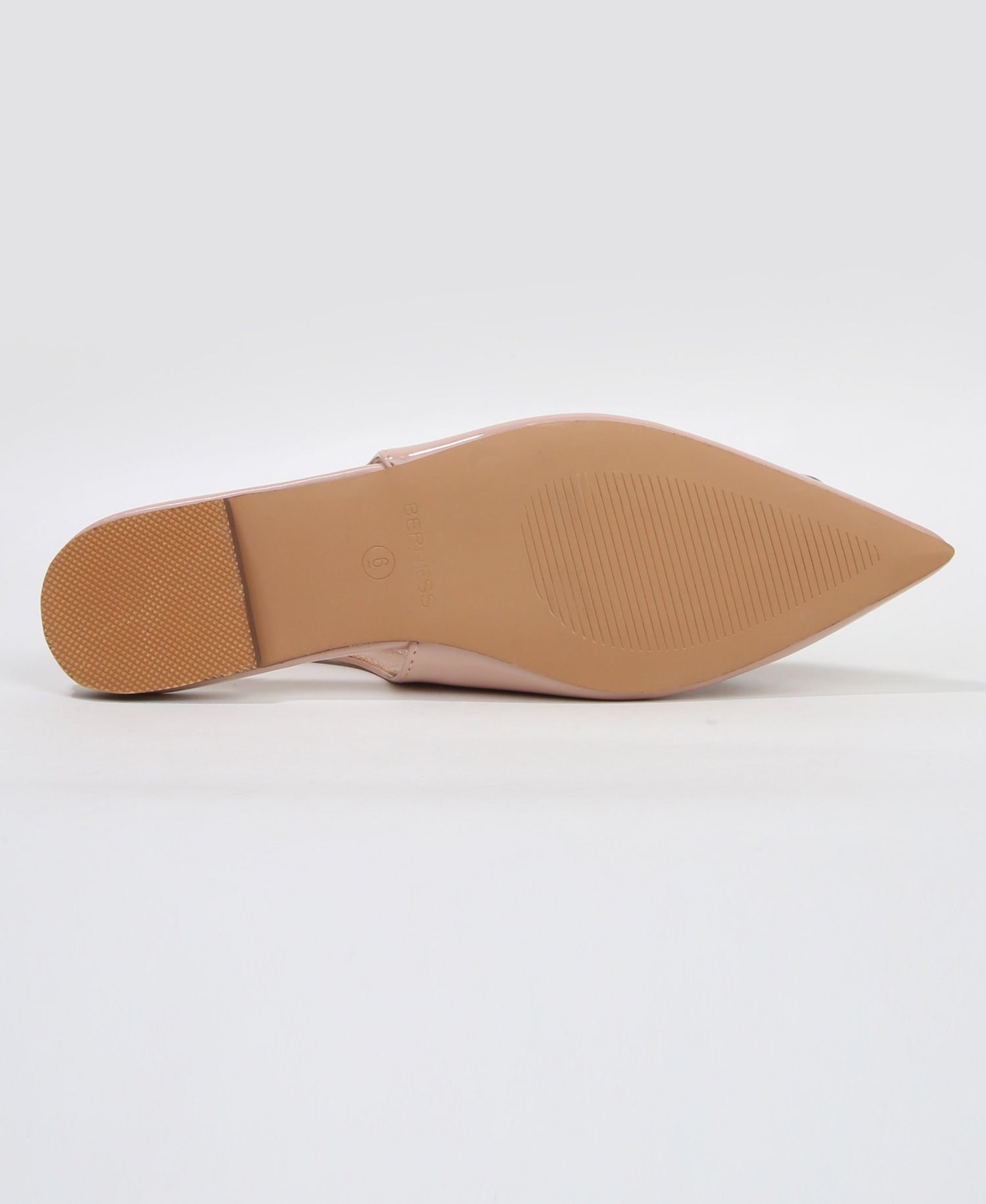 Women's Blanca Patent Slingback Flats with Geometric Accent