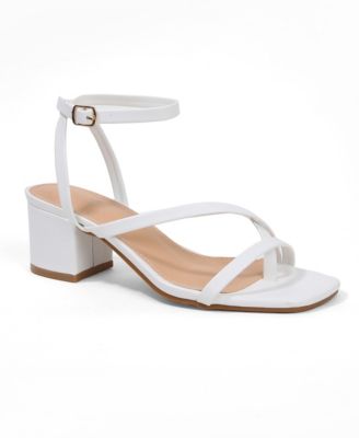 Women's Elara Minimal Thong Block Heel Sandals