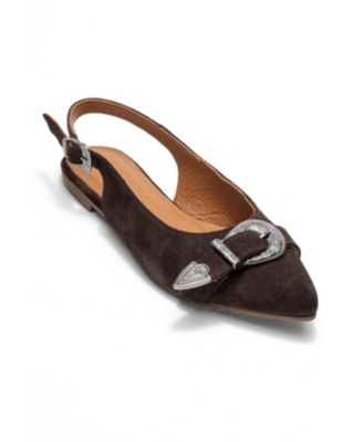 Women's Cordelia Leather Pointed Toe Buckle Sandal