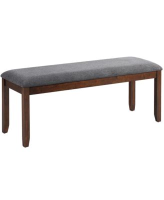 Dining Bench Upholstered Entryway Bench Footstool Kitchen Wood Legs