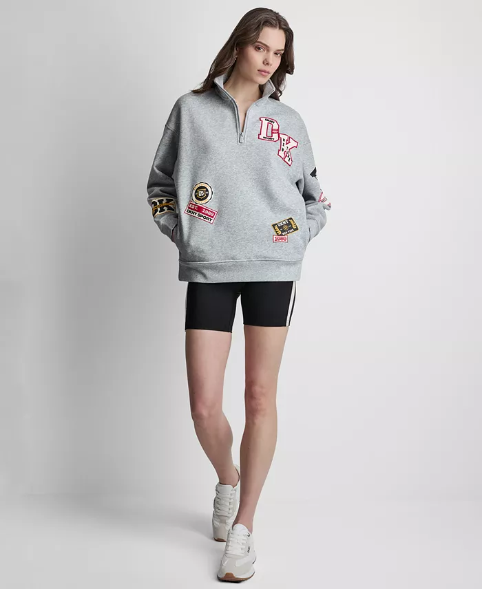 Women's Campus Patch Quarter-Zip Sweatshirt - thumbnail 7
