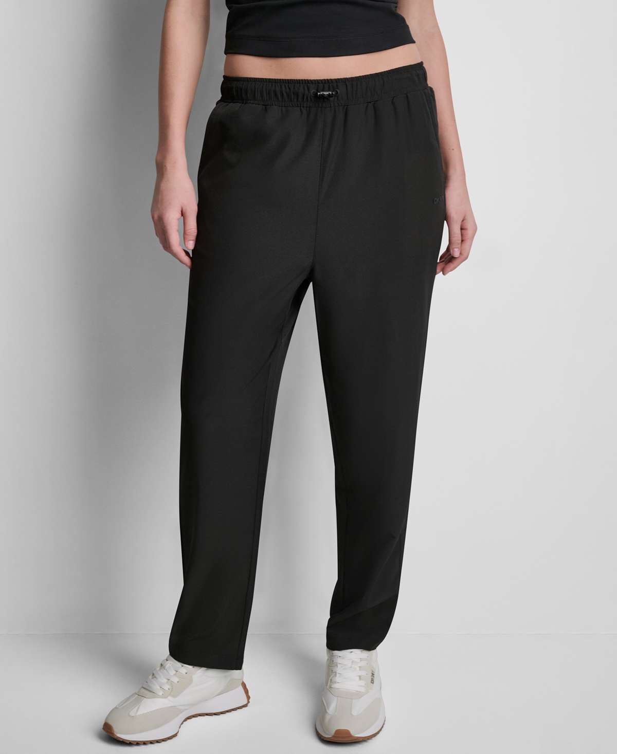 Dkny Sport Women's High-Rise Tapered Straight-Leg Pants