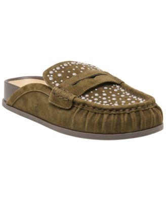 Women's Jordero Stud Buckle Slip-On Loafer Mules
