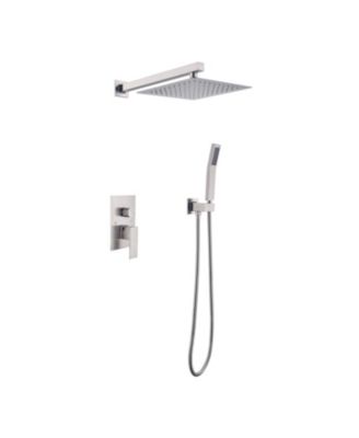 10 inch Shower Head Bathroom Luxury Rain Mixer Shower Complete Combo Set Wall Mounted