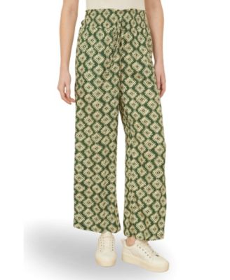 Women's Geo Print Relaxed Fit Trousers