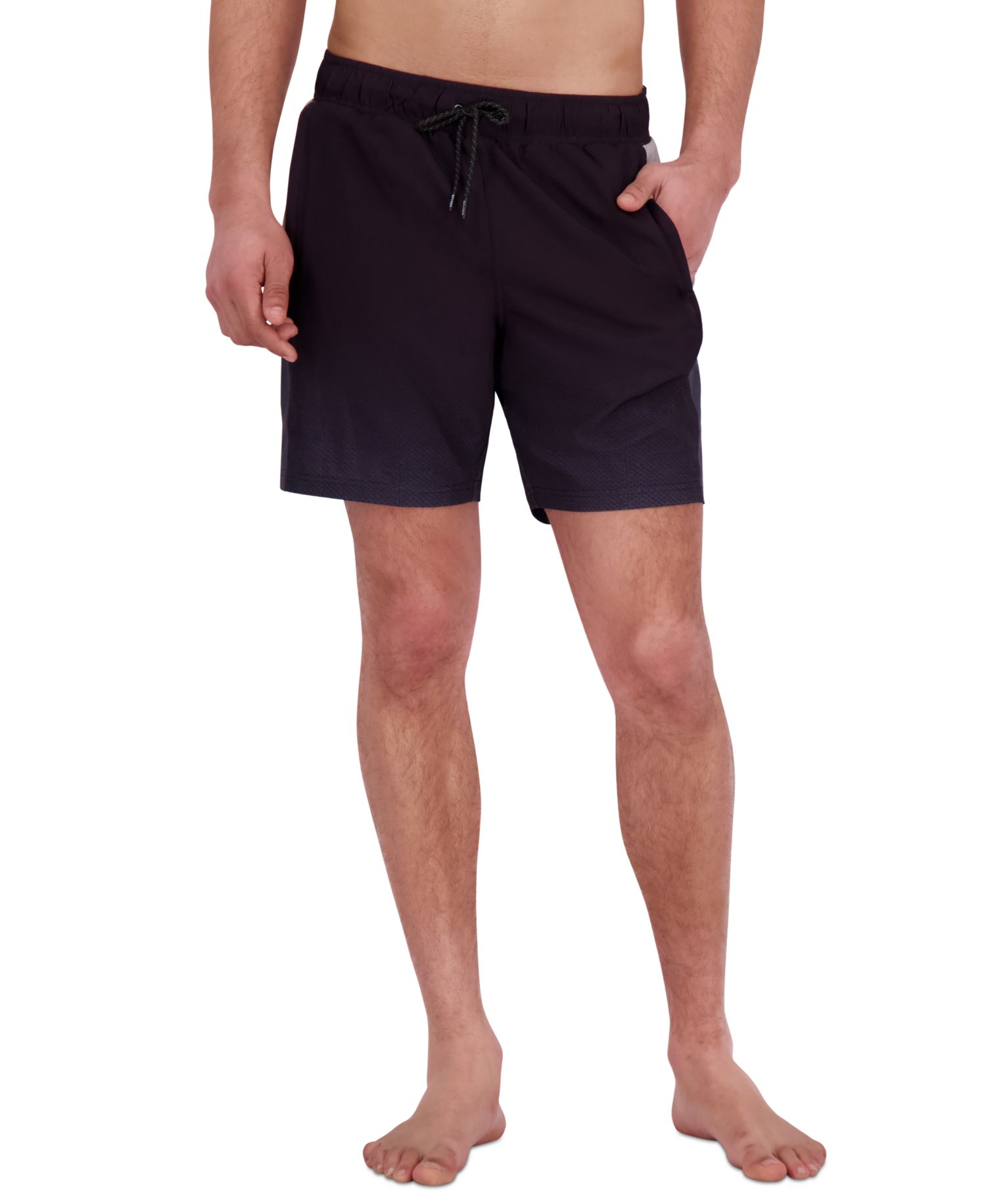 Men's Ombre Printed Color-Block 7" Volley Swimsuit