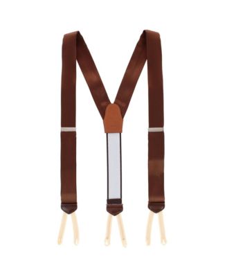 Men's Sutton Solid Color Silk Formal End Suspenders 35mm Y-Back