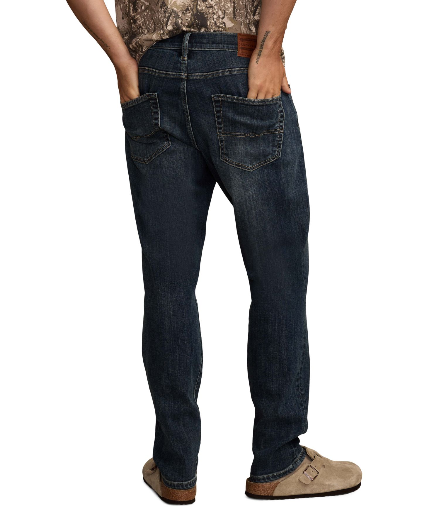 Мужские джинсы Lucky Brand 412™ Sloan Athletic Slim-Fit, цвет: Варёный — фото 6