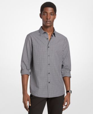 Men's Classic Dobby Long-Sleeve Gingham Shirt