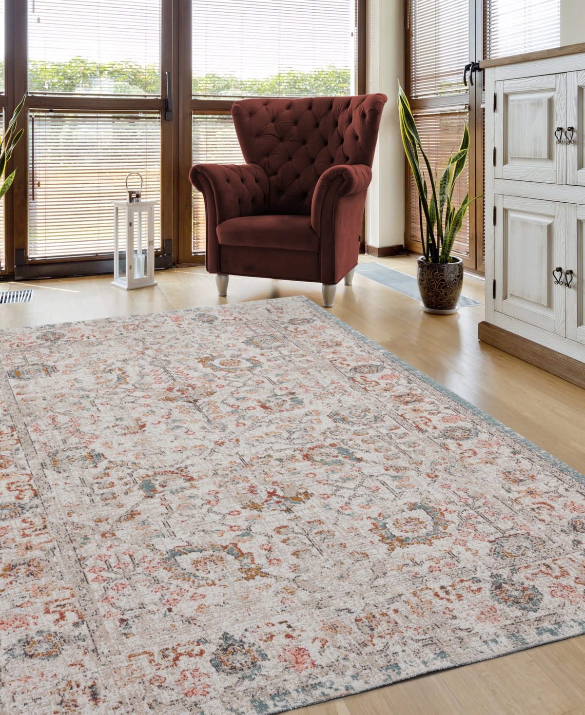 Closeout! Lr Home Heirloom HRL8145A 5'3" x 7'10" Outdoor Area Rug
