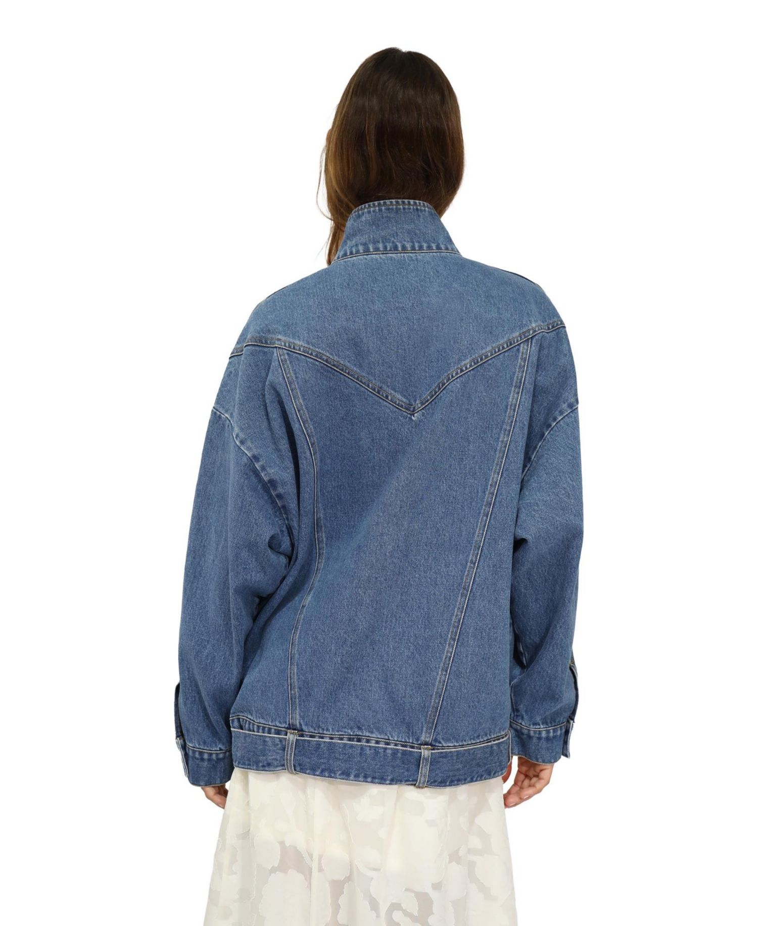 Women's Belle and Bloom Downtown Denim Oversized Jacket