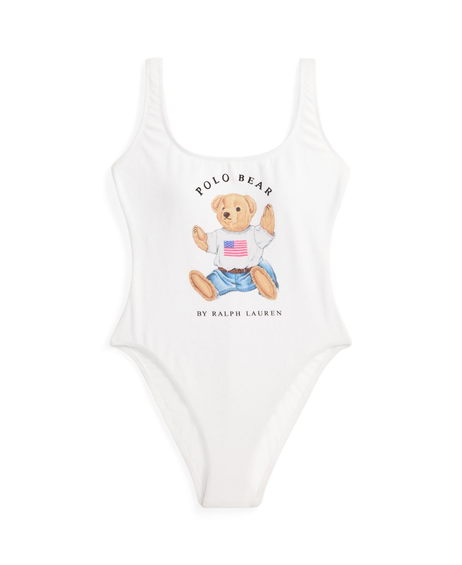 Women's Polo Bear Tank One-Piece Swimsuit