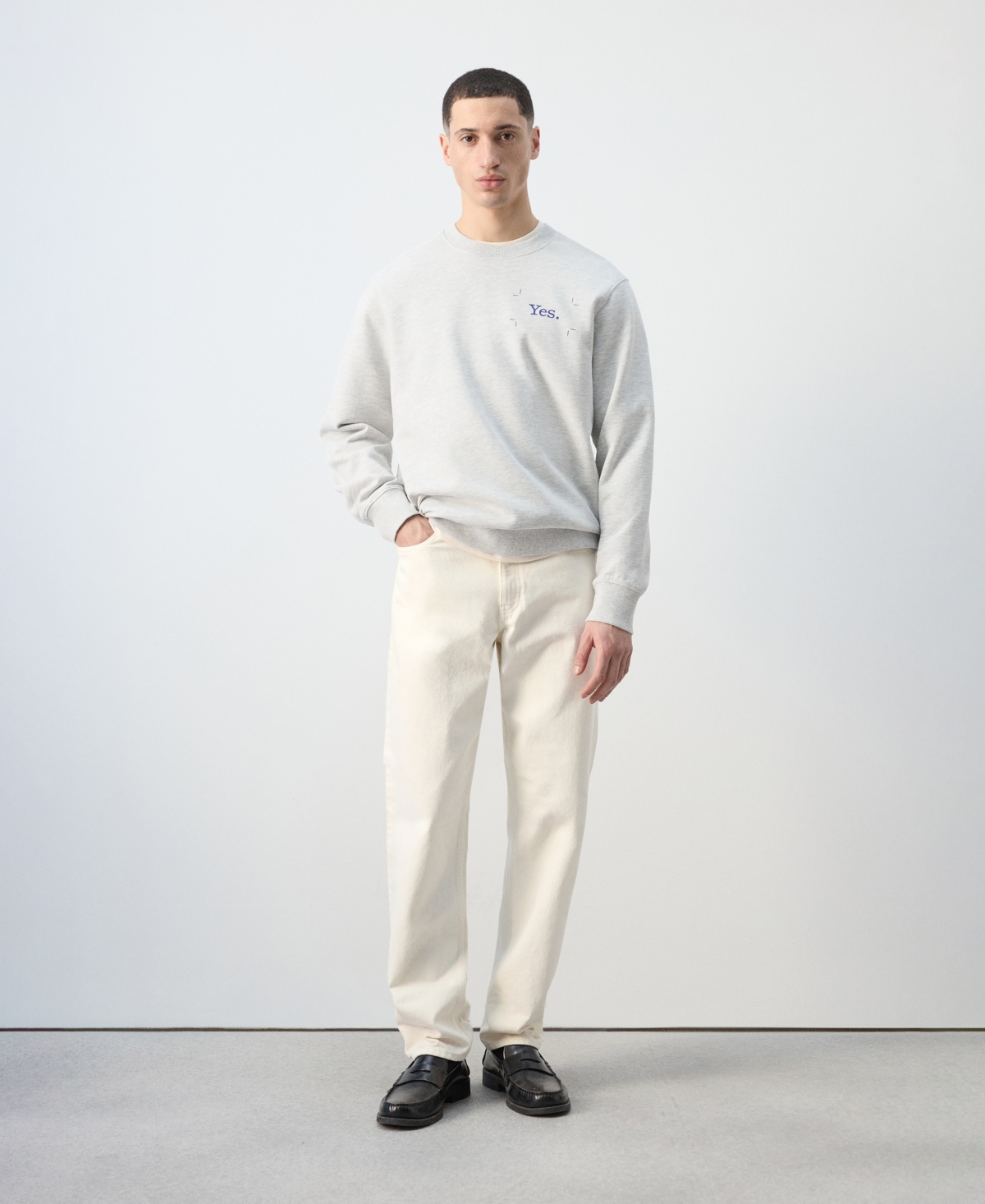 Mango Men's Cotton Printed Sweatshirt