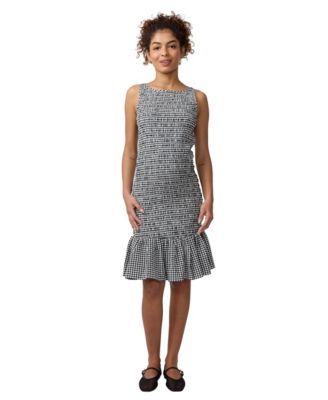 Maternity Ingrid + Isabel Sleeveless Smocked Short Dress