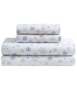 Winter Nights Cotton Flannel King Sheet Set