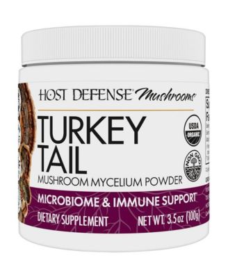 Host Defense Turkey Tail Mushroom Powder - Digestive Health & Immune Response Support Supplement - Mushroom Supplement for Gastrointestinal & Gut Micr