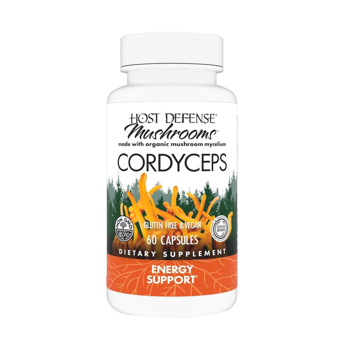 Host Defense Cordyceps Capsules - Immune & Energy Support Supplement