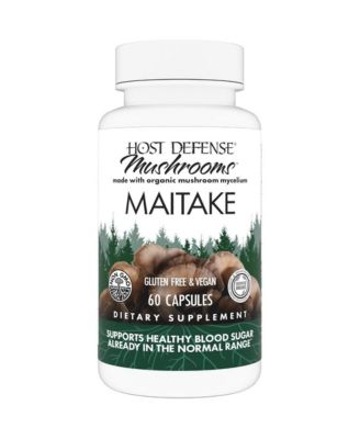 Maitake Capsules Immune and Cellular Health Support Dietary Herbal Supplement with - 60 Capsules (30 Servings)