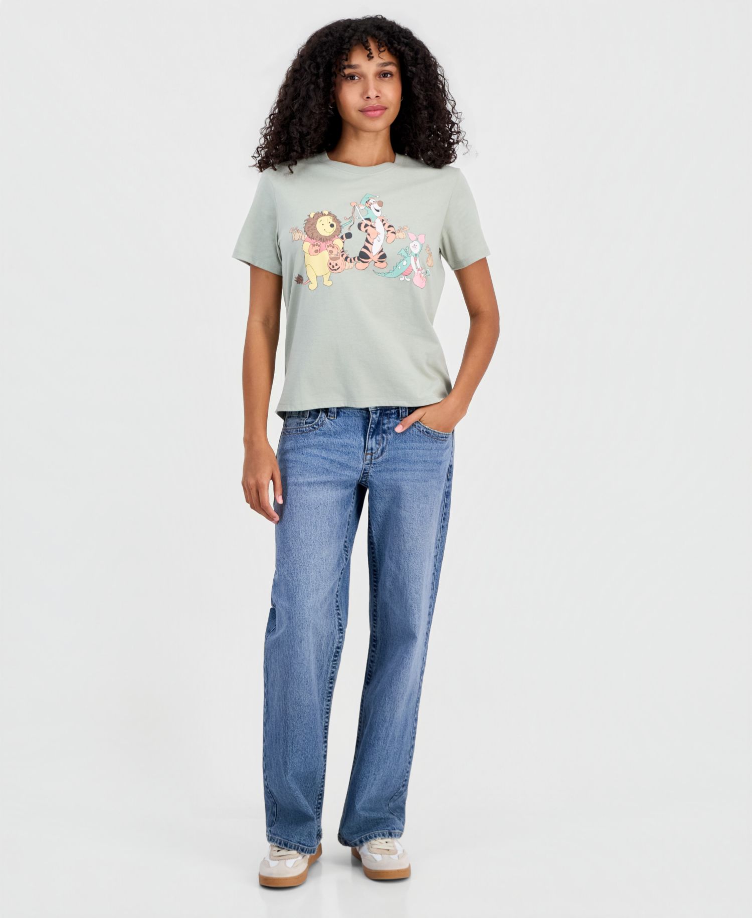 Juniors' Pooh Friends Costume Crewneck Tee