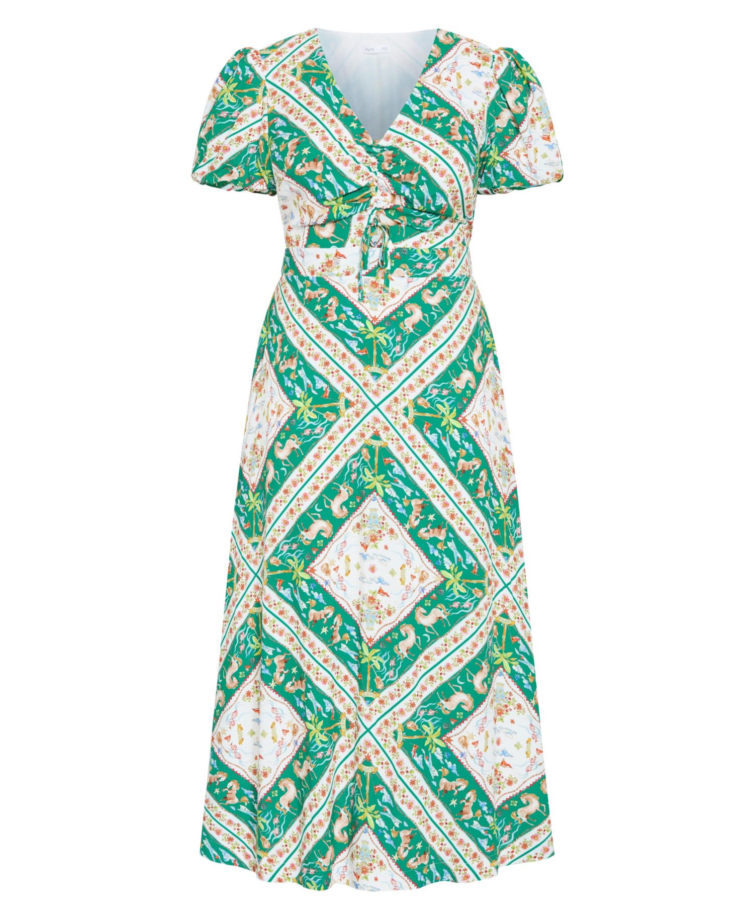 Women's Plus Size Aliya Ditsy Print Maxi Dress