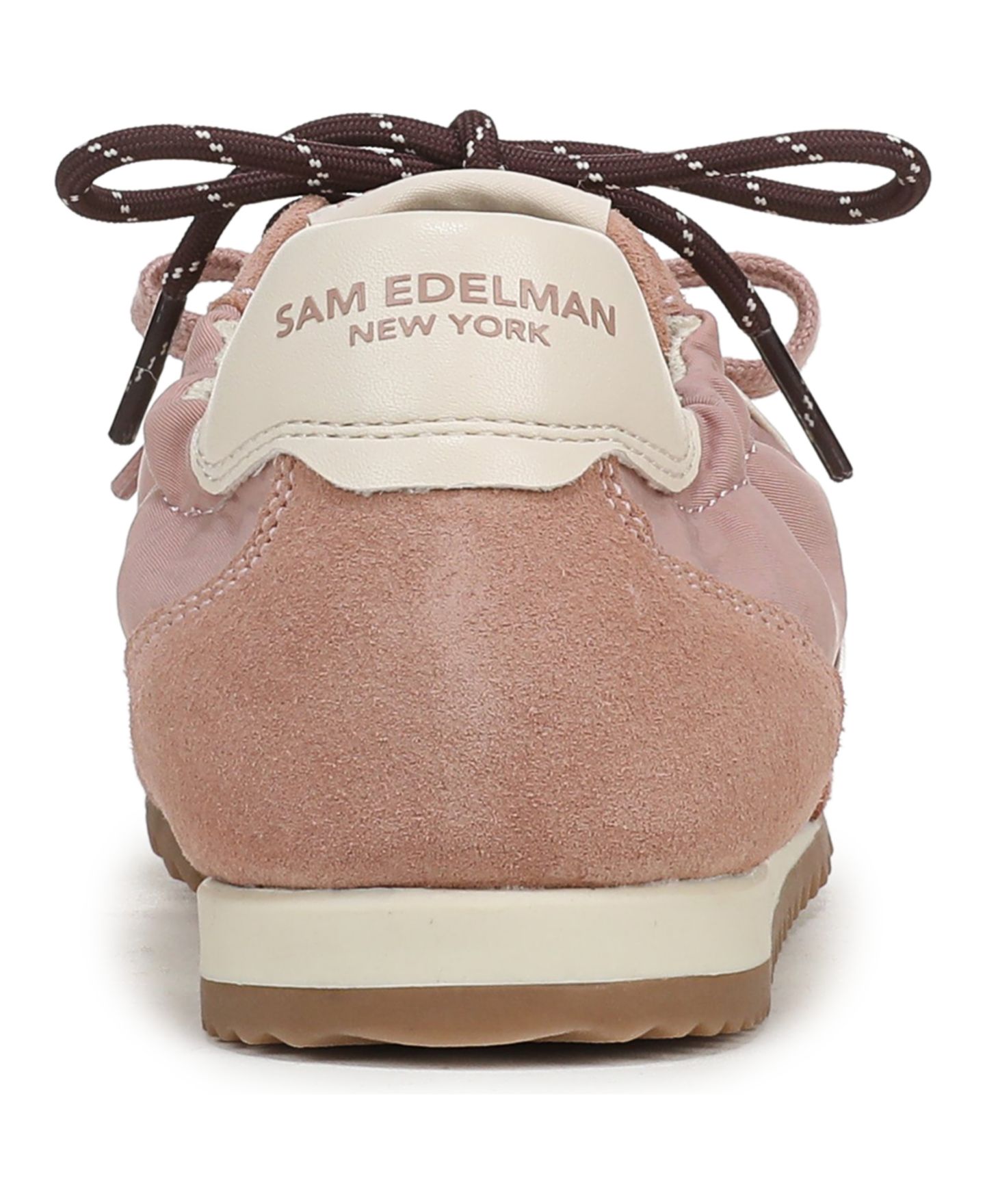 Женские кроссовки Sam Edelman Ivanna Lace-Up, цвет: Пудровый замшевый — фото 3