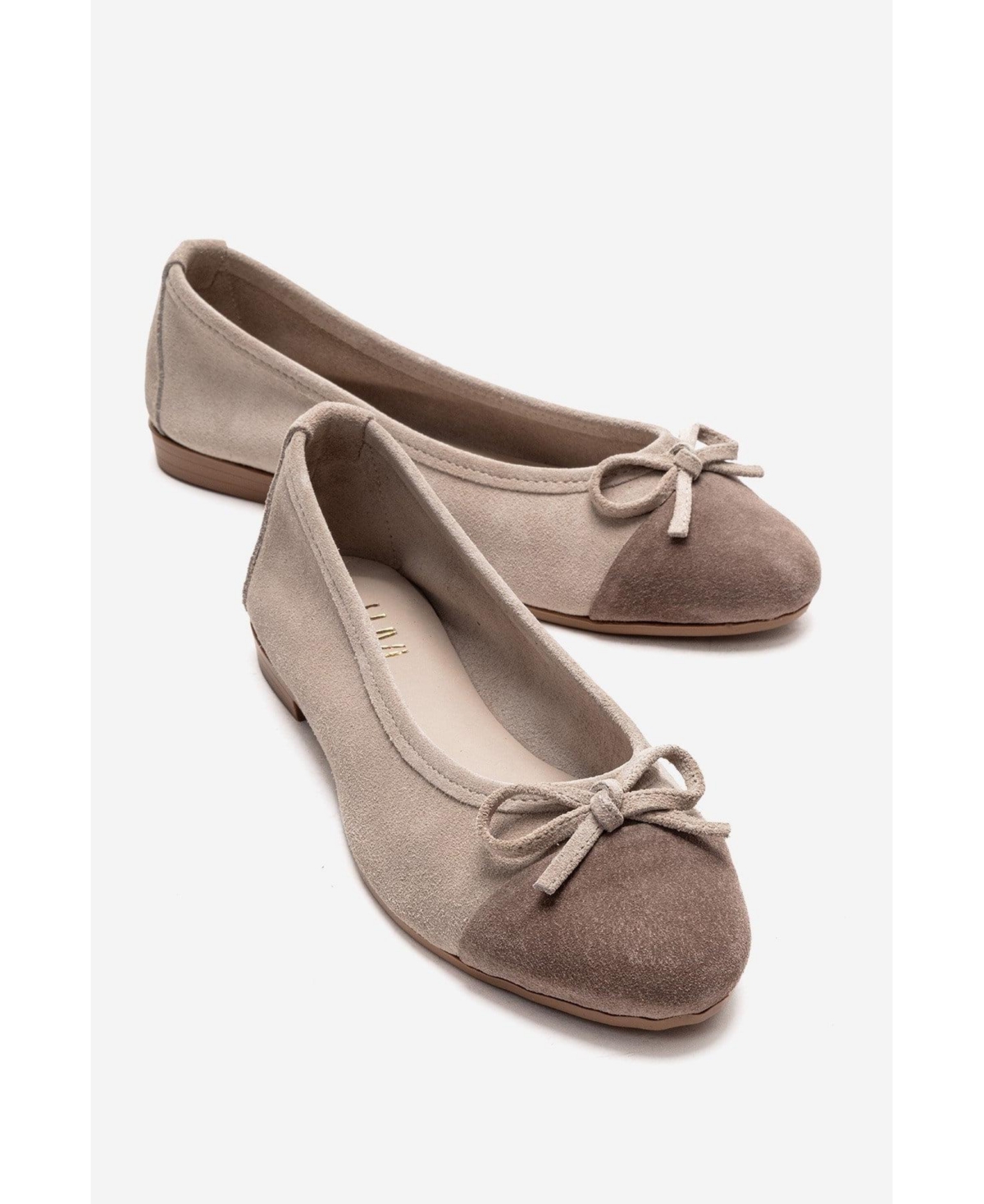 Forever & Always Shoes Women's Boleo Leather Ballet Flat