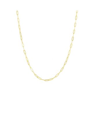 Sterling Silver Large Rectangular Chain Necklace