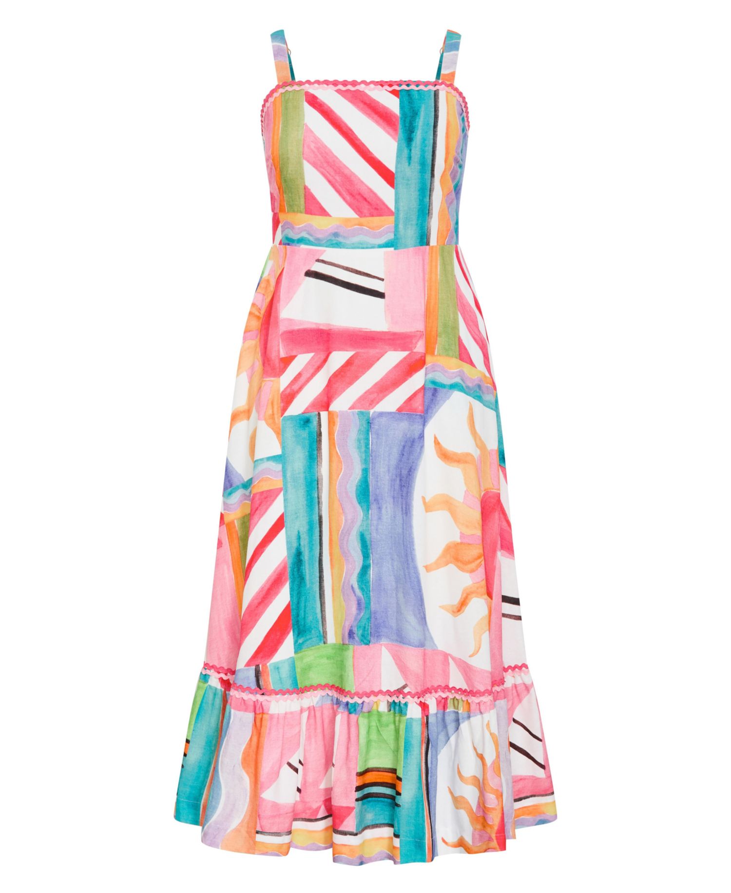 Women's Plus Size Sunlit Print Maxi Dress