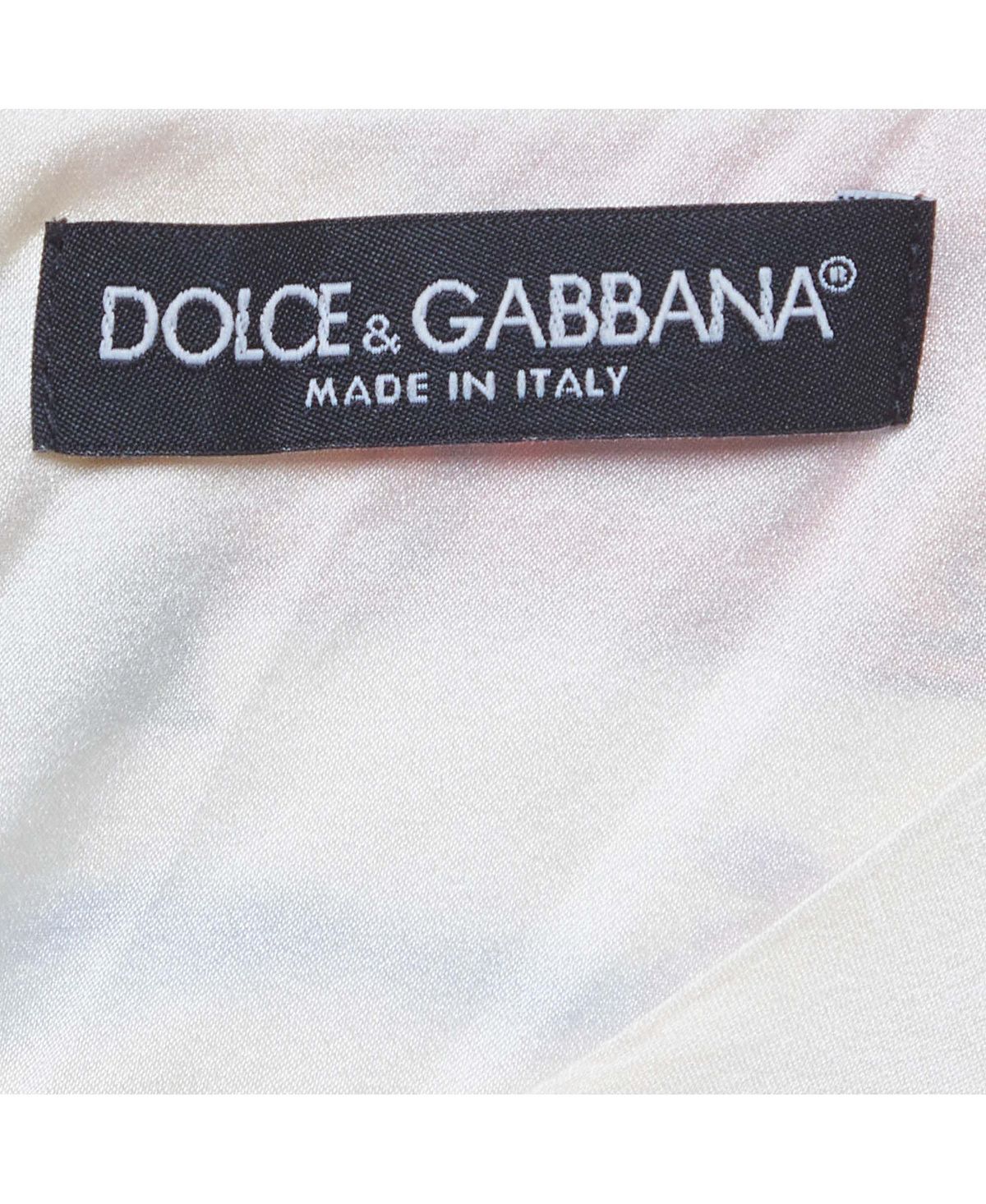 Pre-Owned Dolce & Gabbana Women's Floral Print Satin Ruched Mini Dress view 4 — MAYCSS fashion products