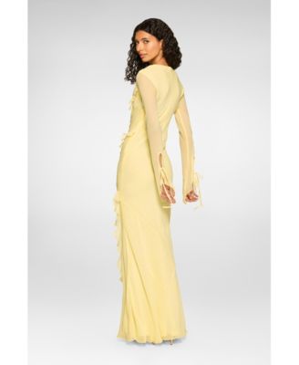 light yellow dresses for weddings Long wedding dress evening party or any other occasions Shop Yellow Wedding Guest Dresses