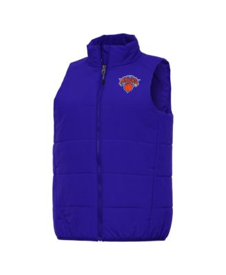 Women's Blue New York Knicks Experience Full-Zip Vest