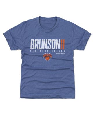 Big Boys and Girls Jalen Brunson Blue New York Knicks Elite T-Shirt