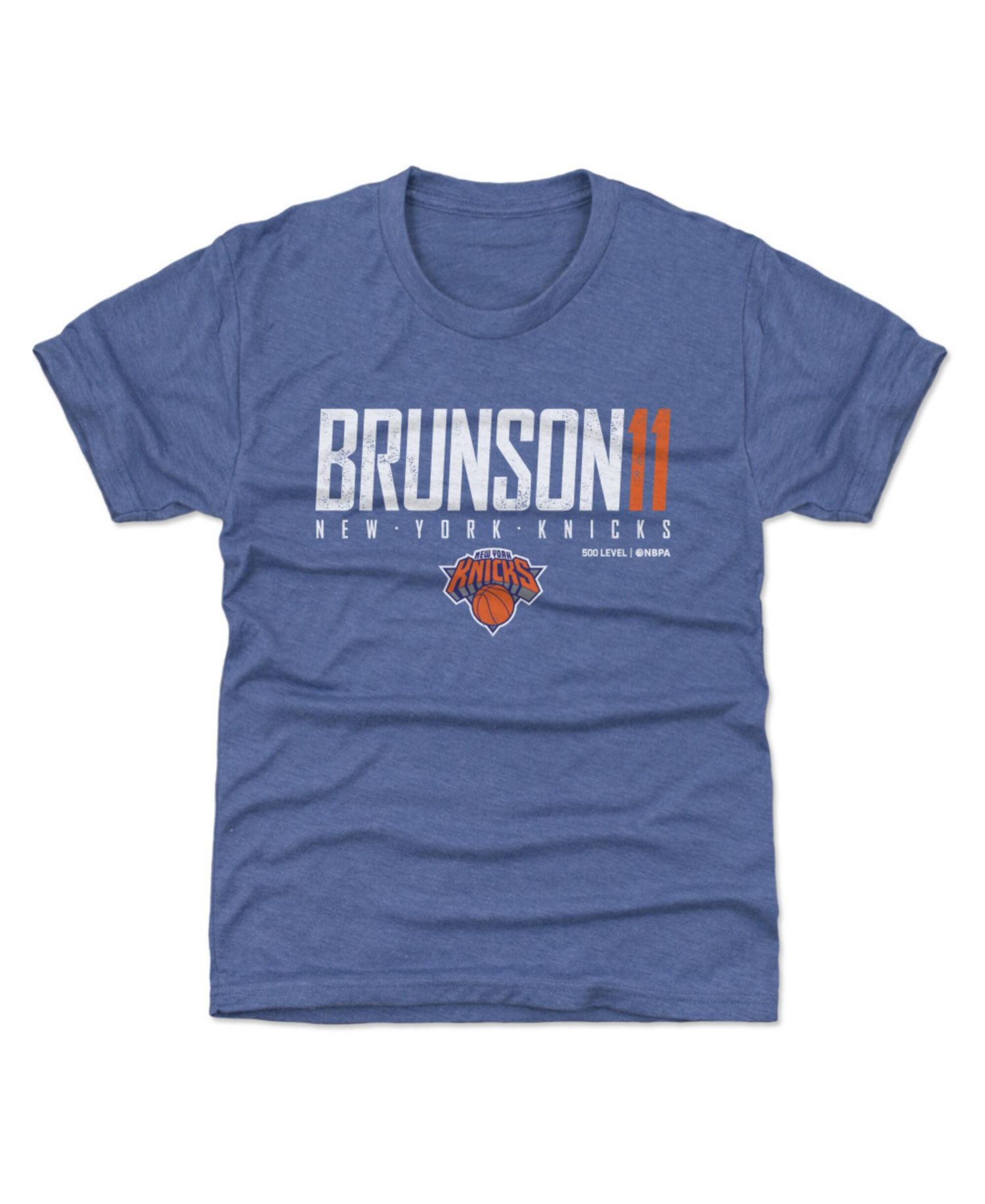 Big Boys and Girls Jalen Brunson Blue New York Knicks Elite T-Shirt