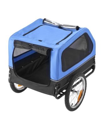 Foldable Pet Bike Trailer 88 lb Capacity 31 in Cabin Quick Connect Coupler