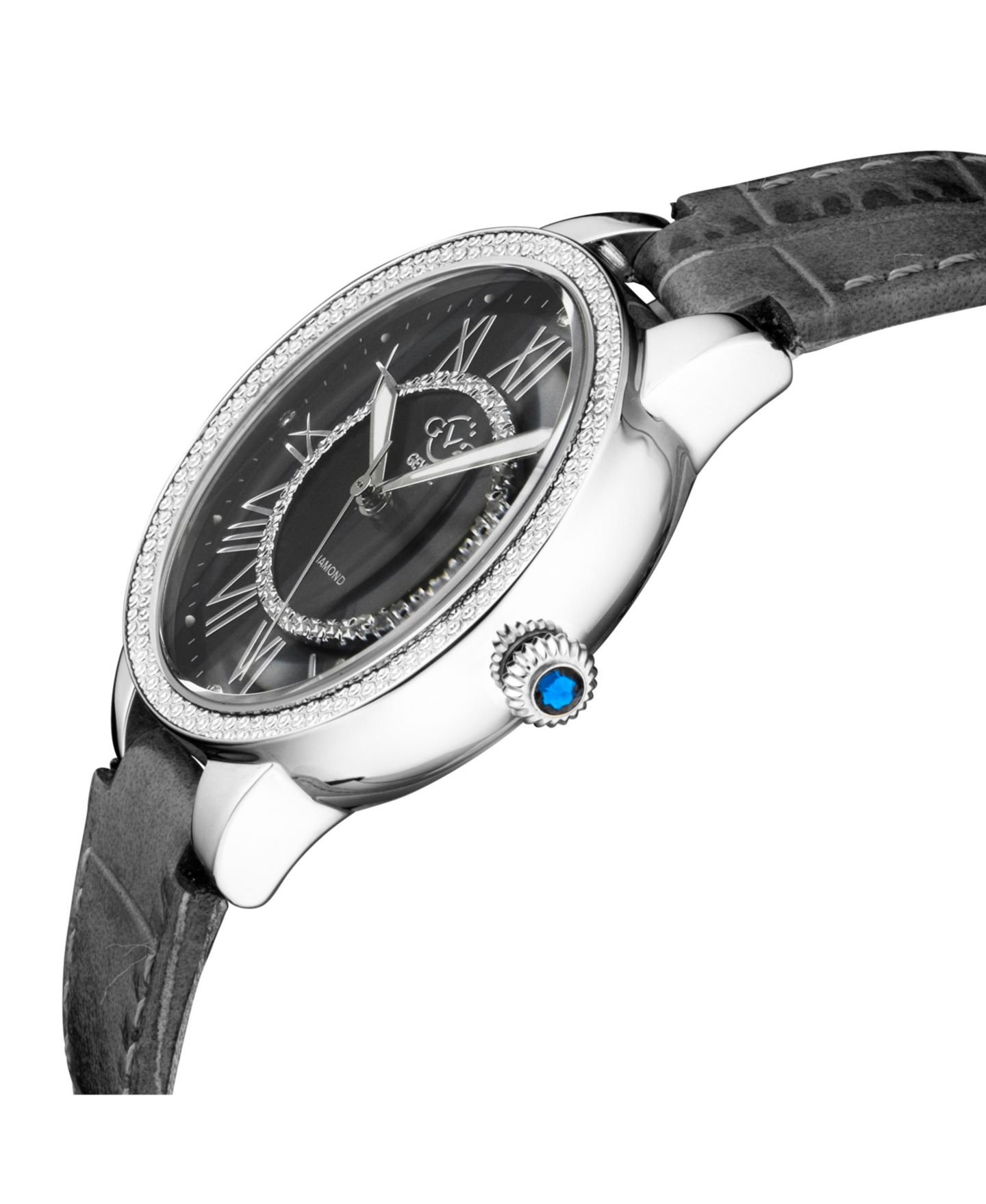 Женские часы GV2 by Gevril Florence Swiss Quartz Diamond IP Stainless Steel Bracelet Watch — фото 3