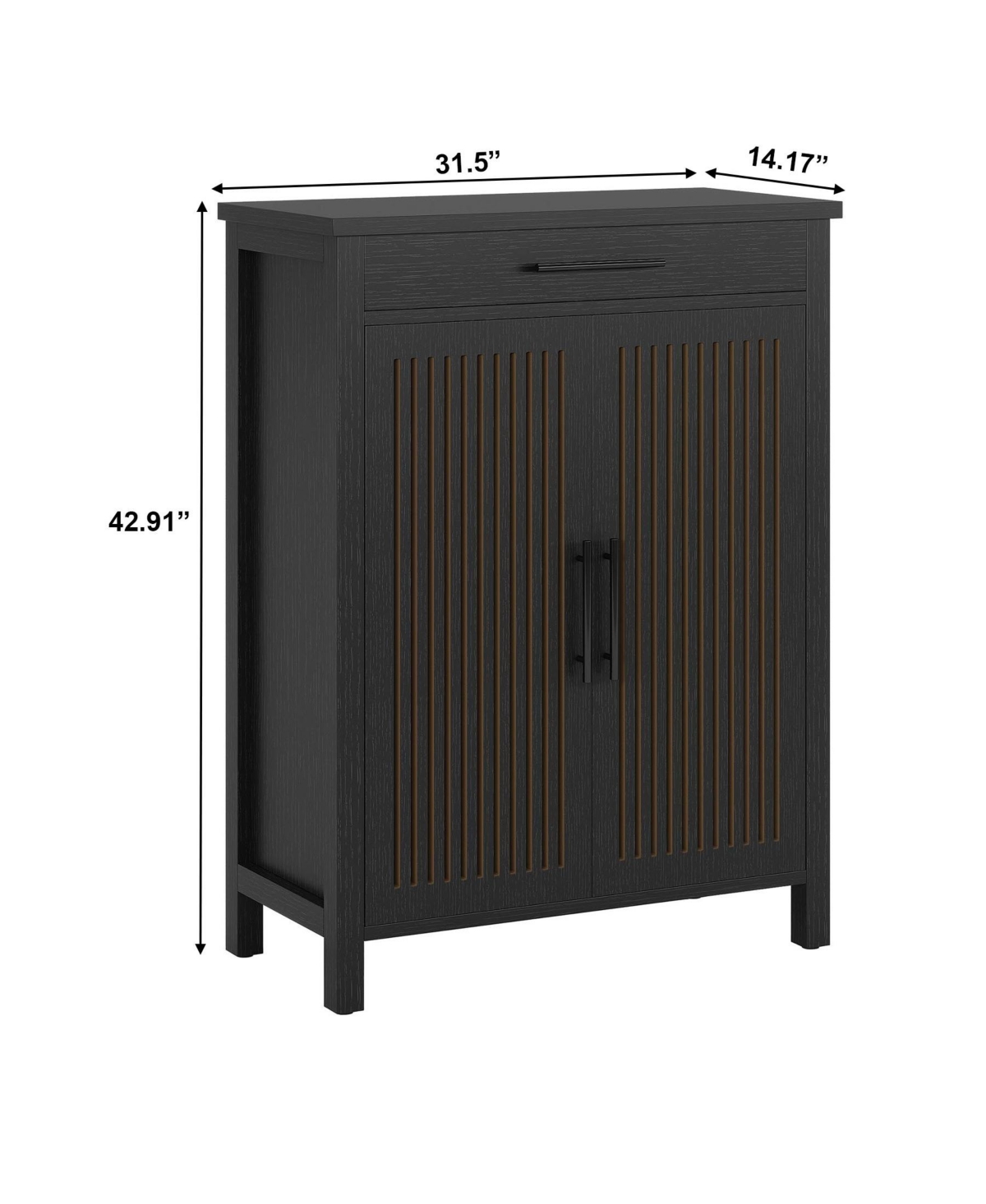 Slickblue Modern Shoe Storage Cabinet with Multi Tier Adjustable Shelves