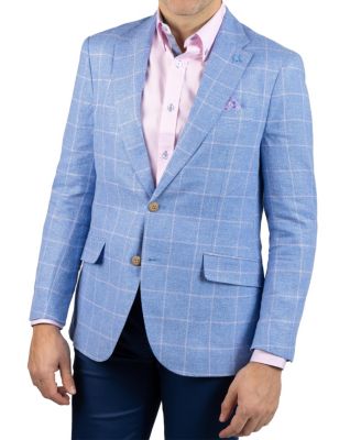 Men's Yarn Dye Windowpane Sport Coat