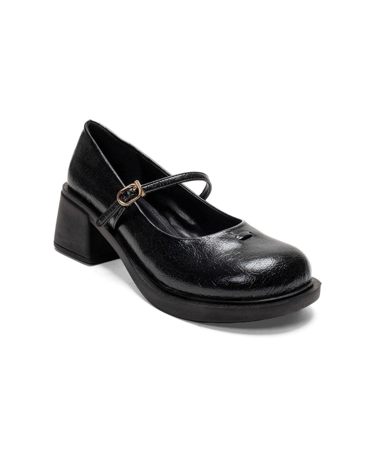 Prologue Shoes Women's Luanda Block Heel Mary Jane Shoes - Black