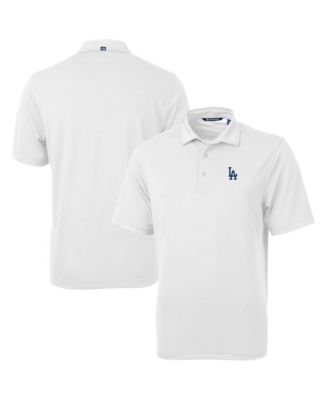 Men's White Los Angeles Dodgers Virtue Eco Pique Polo Shirt