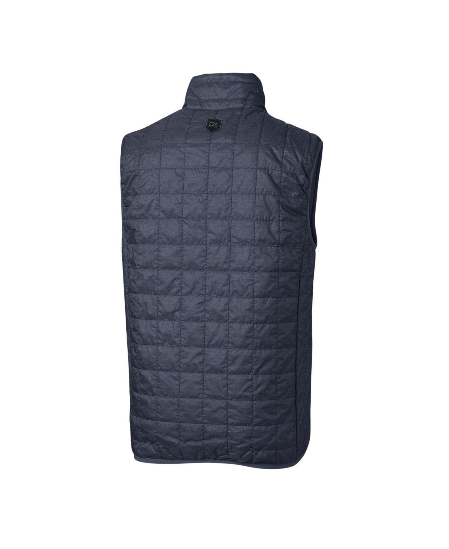 Мужской жилет Cutter & Buck Heathered Navy New York Yankees Big & Tall Rainier Full-Zip Puffer Vest — фото 3