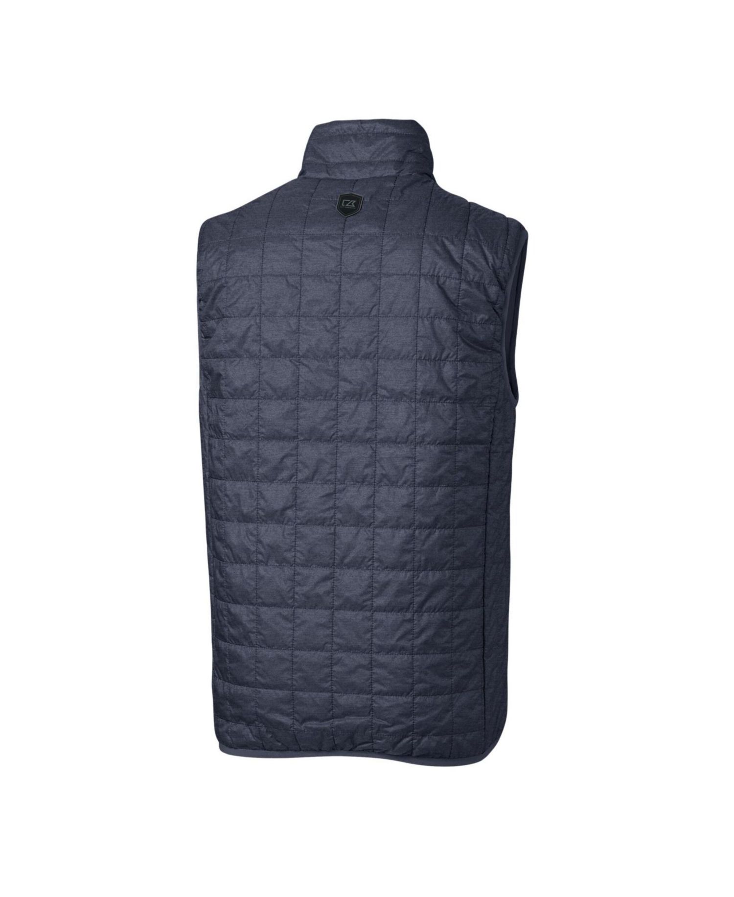 Men's Heathered Navy New York Yankees Big & Tall Rainier Full-Zip Puffer Vest