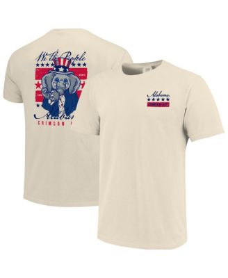 Men's Cream Alabama Crimson Tide Uncle Sam Mascot T-Shirt