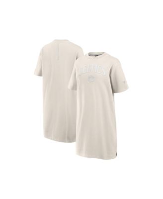 Women's Cream Boston Celtics Elements Go Tri-Blend T-Shirt Dress